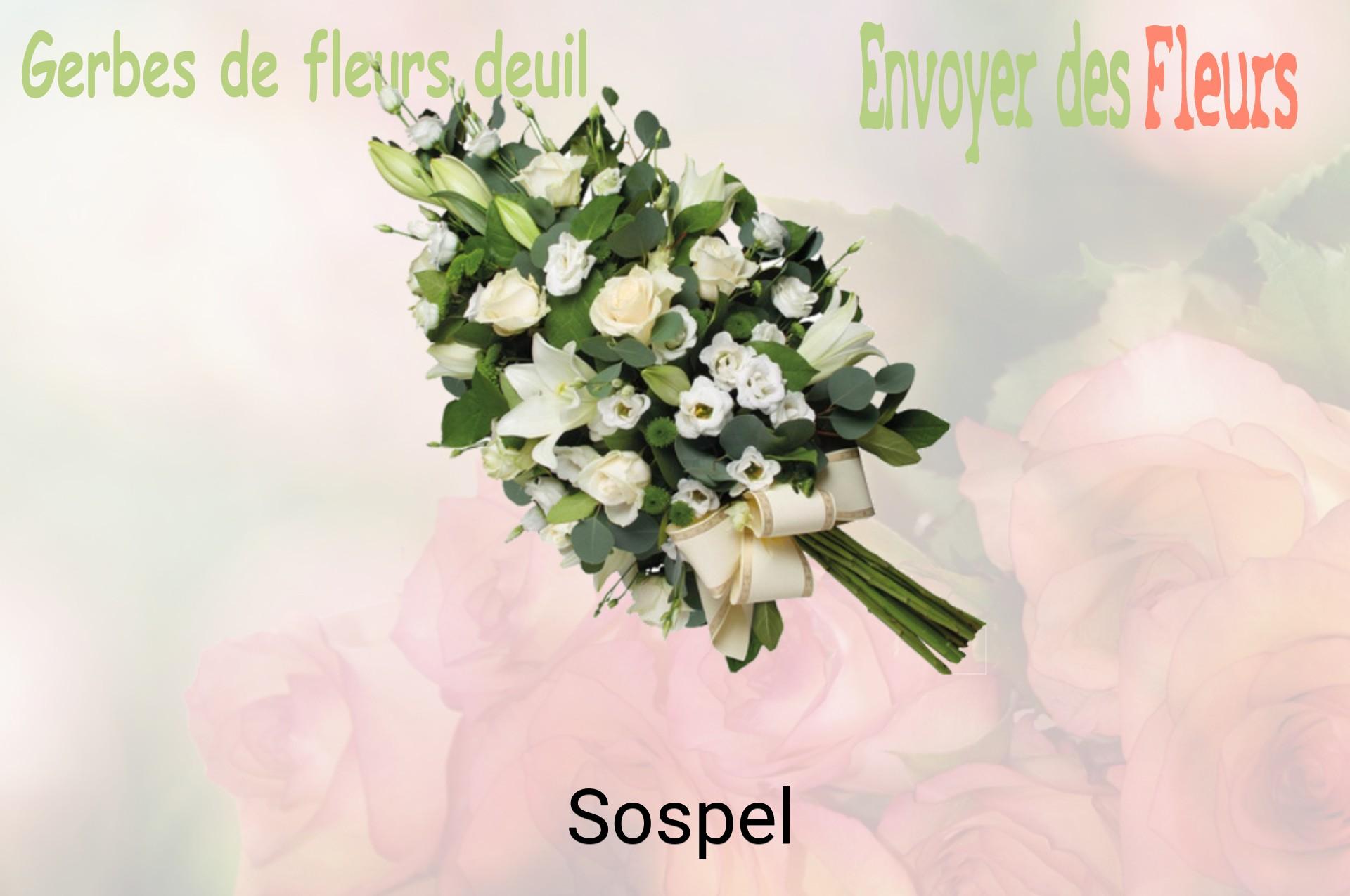 Gerbe de fleurs de deuil livrée à Sospel